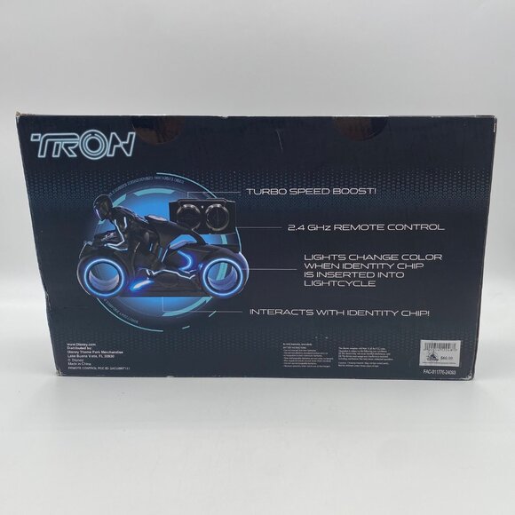 Disney Parks Tron Lightcycle Run Remote Control Vehicle Bike NIB Changes Color - Picture 3 of 10